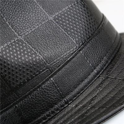 Sombrero de Ala Ancha Tartán con Textura PU - Colección Otoño Invierno - Image 14