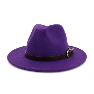 Sombrero Clásico de Lana Británica para Mujer con Ala Ancha - Image 24