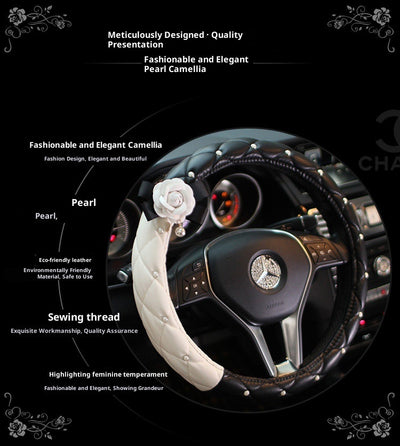 Funda Universal para Volante de Auto con Diseño Camelia - Image 13