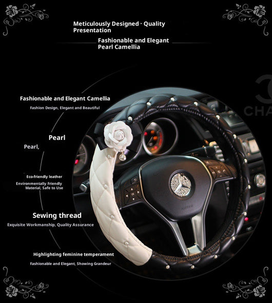 Funda Universal para Volante de Auto con Diseño Camelia - Image 13