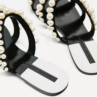 Sandalias Planas Casuales para Mujer con Perlas - Cómodas y Elegantes - Image 13