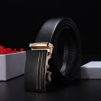 Cinturón de Cuero Suave para Hombre con Hebilla Automática - Image 10