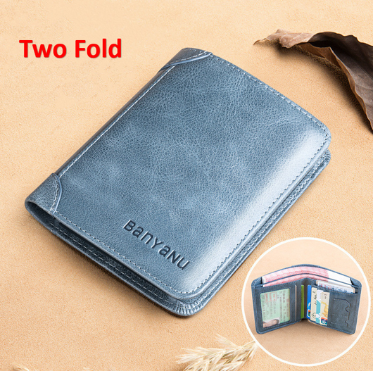 Billetera Vertical Tri-fold de Cuero Mate para Hombre - Image 22