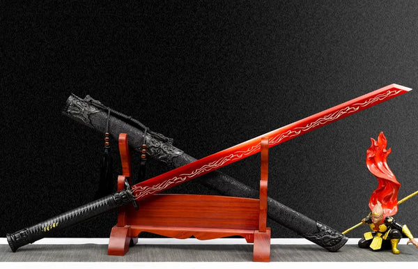Espada Horizontal Dinastía Tang - Acero Manganeso Alto para Coleccionistas