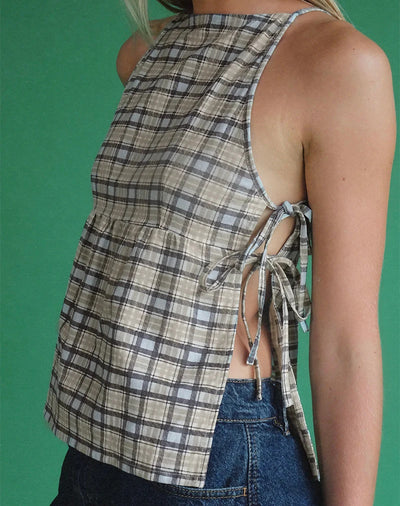 Top a Cuadros Sexy con Tirantes Ajustables - Image 18