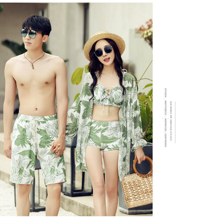Traje de Baño para Parejas - Pantalones de Playa Ginger Unisex Bikini - Image 13