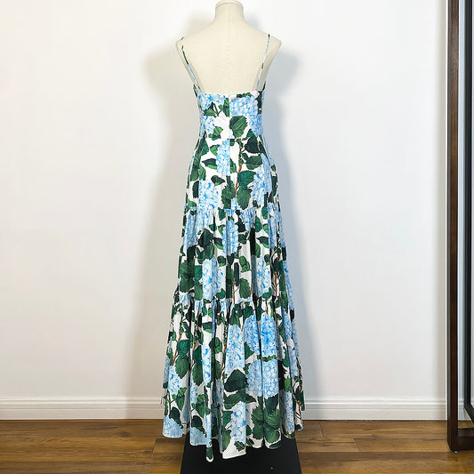 Vestido Hada Hortensia Verde con Tirantes Ajustables - Image 2