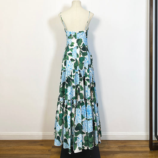Vestido Hada Hortensia Verde con Tirantes Ajustables - Image 2