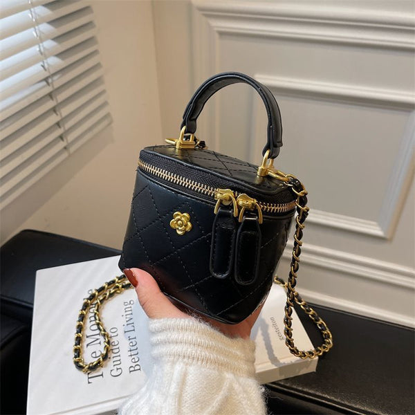 Bolso Bandolera Mini con Cadena de Diamantes