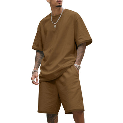 Traje Deportivo Hombre Manga Corta Ajuste Relajado para Verano - Image 10