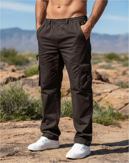 Pantalones Casuales Multibolsillos Hombre - Corte Recto Versátil - Image 18