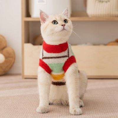 Suéter a Juego para Mascotas: Diseño de Estrellas y Rayas Otoño-Invierno - Image 20