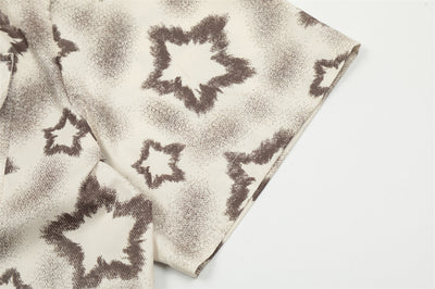 Camisa Suelta Hombre Estampado Estrella de Cinco Puntas - Image 16