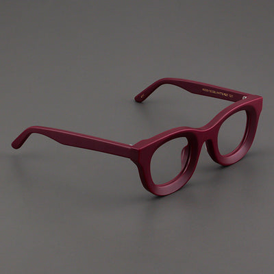 Gafas Cuadradas Retro con Marco Grueso Negro Mate y Bordes Anchos - Image 14