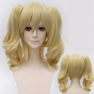 Peluca Cosplay Rizada Rubia Estilo Anime Europeo Americano - Image 6