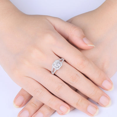 Anillo de Plata 925 con Moissanita Incrustada para Mujer - Image 2