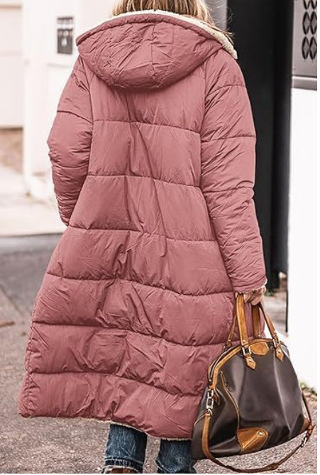 Abrigo Térmico Mujer Largo con Forro Polar y Relleno de Algodón - Image 20