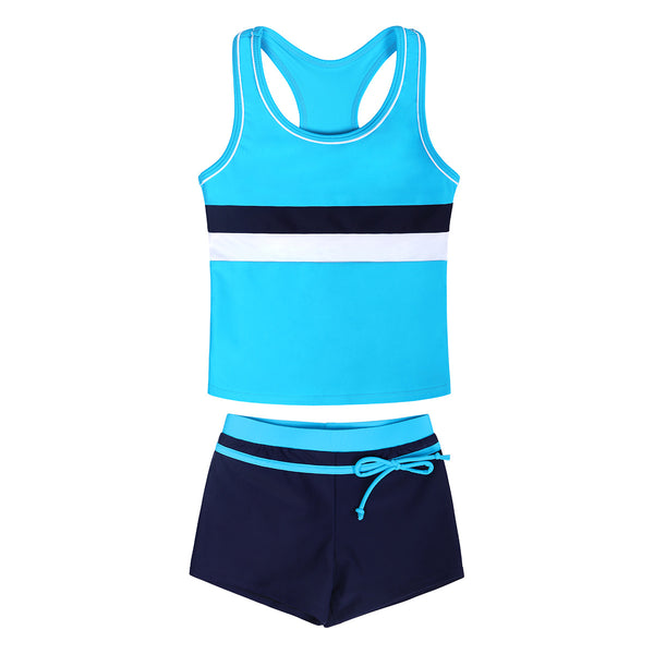 Traje de Baño Deportivo para Niñas con Protector de Pecho