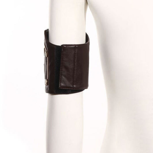 Brazalete de Cuero Industrial Retro con Engranajes - Image 2