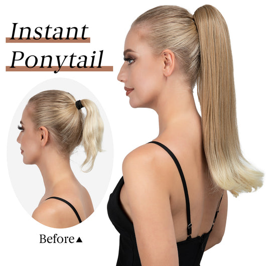 Peluca Corta Estilo Europeo Americana con Cola de Caballo para Mujer - Image 24