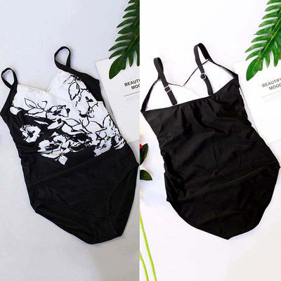 Traje de Baño Enterizo Clásico Negro y Blanco - Image 12