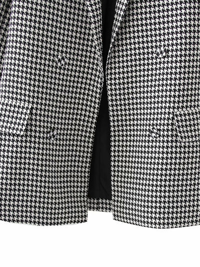 Blazer Retro Cuadros Doble Botonadura Estilo Europeo y Americano - Image 16