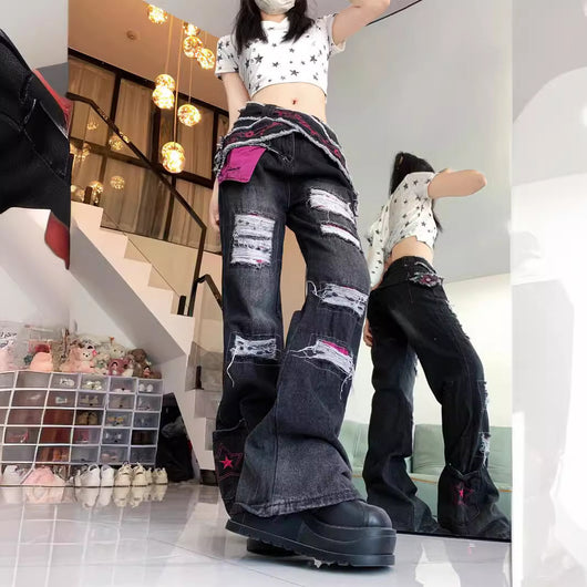 Jeans Flare Rotos con Diseño Desenfadado y Toque Chic - Image 3