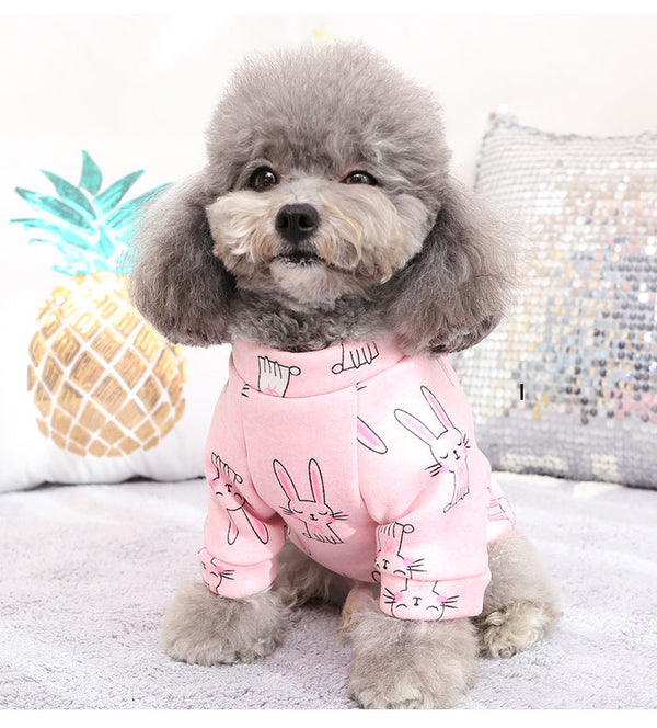 Vestido Sudadera Teddy Estampado en Fleece