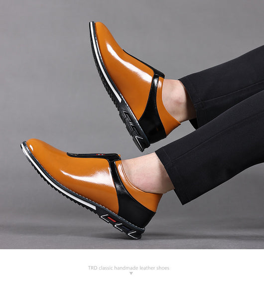 Zapatos Casuales de Cuero para Hombre en Colores Sólidos - Image 10