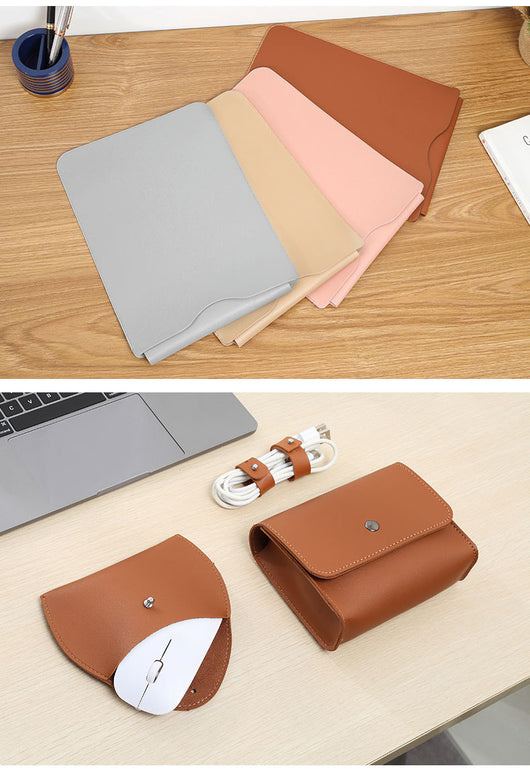 Bolsa Portafolios de Cuero con Cierre Seguro para Notebooks - Image 11