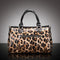 Bolso de Cuero Estampado Leopardo - Capacidad Grande, Versátil y Elegante