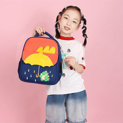Mochila Escolar Infantil de Contraste para Clases de Preescolar e Intermedio