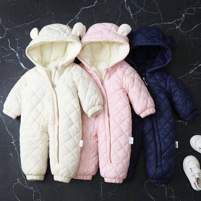 Mameluco Térmico Infantil con Capucha y Forro Polar para Invierno - Image 16