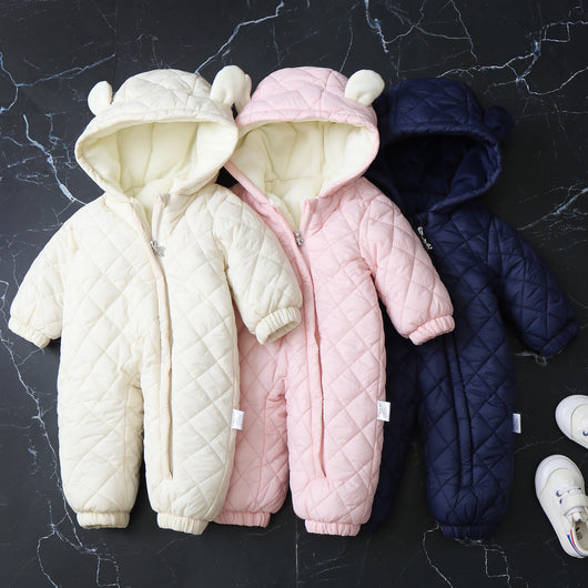 Mameluco Térmico Infantil con Capucha y Forro Polar para Invierno - Image 16
