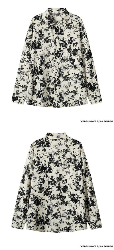 Camisa Manga Larga Ice Silk Estampada para Hombre - Image 14