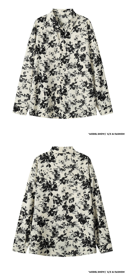 Camisa Manga Larga Ice Silk Estampada para Hombre - Image 14