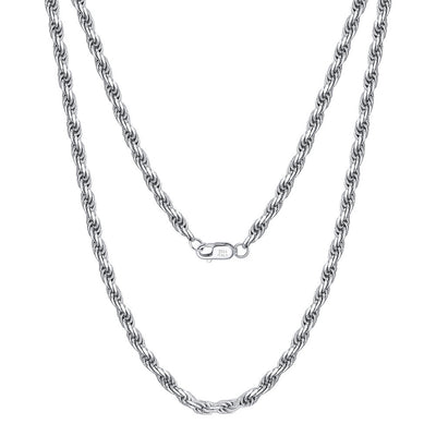 Cadena de Plata Esterlina Trenzada para Mujer - Image 6