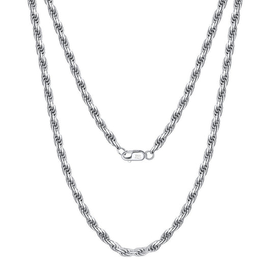 Cadena de Plata Esterlina Trenzada para Mujer - Image 6