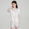 Pijama Corto de Seda para Mujer - Conjunto de Blusa y Short