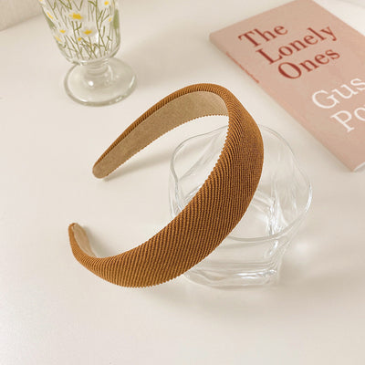 Diadema Retro de Satén con Esponja - Accesorio para Cabello Francés de Ancho Generoso - Image 7