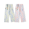 Men's Tie-Dye Plaid Straight-Leg Pants - Casual Oversized Street Style