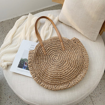 Bolsa Tejida de Paja con Flores Caladas - Image 7