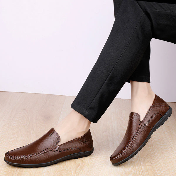 Zapatos de Cuero Gamuza para Hombre - Estilo Ejecutivo Casual