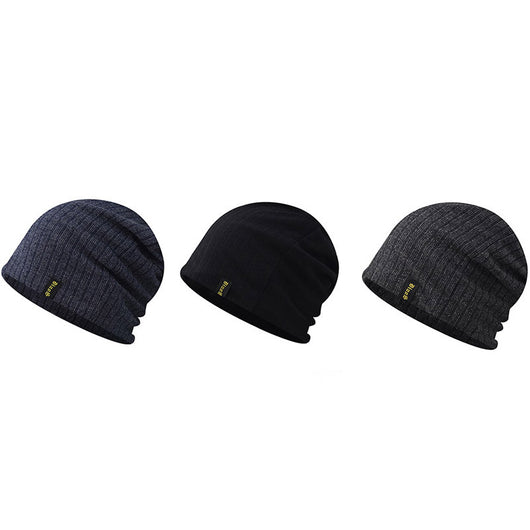Gorro Tejido Baotou con Bordado de Letras Finas