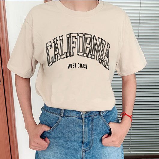 Playera Casual Harajuku para Mujer con Estampado Verano - Image 22