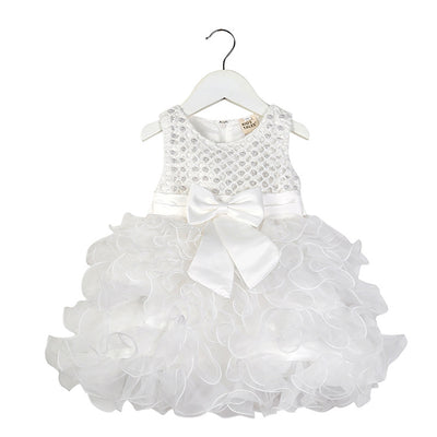 Vestido de Dama de Honor con Flores para Niña - Image 8