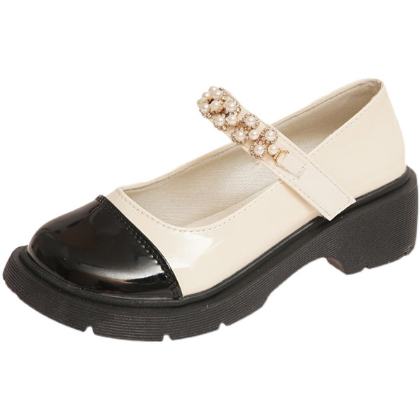 Zapatos Escolares de Cuero para Mujer - Estilo JK Japonés con Suela Gruesa