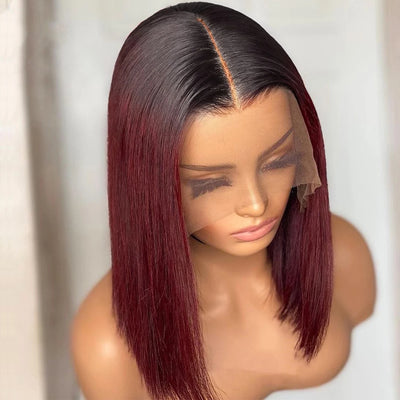 Peluca Bob Liso Corto Degradado 1B-99J Cabello Humano - Image 12