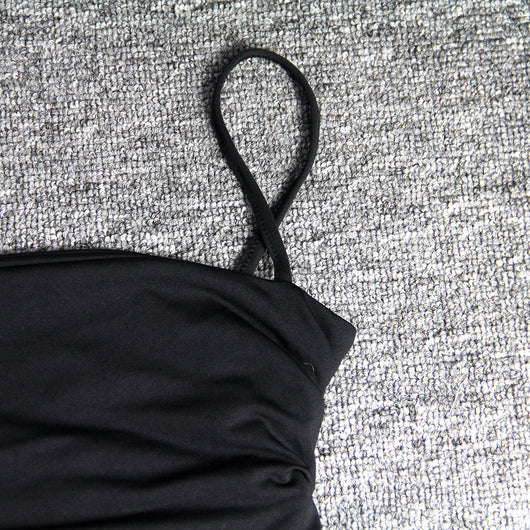 Vestido de Club Plisado con Escote Cruzado - Image 49