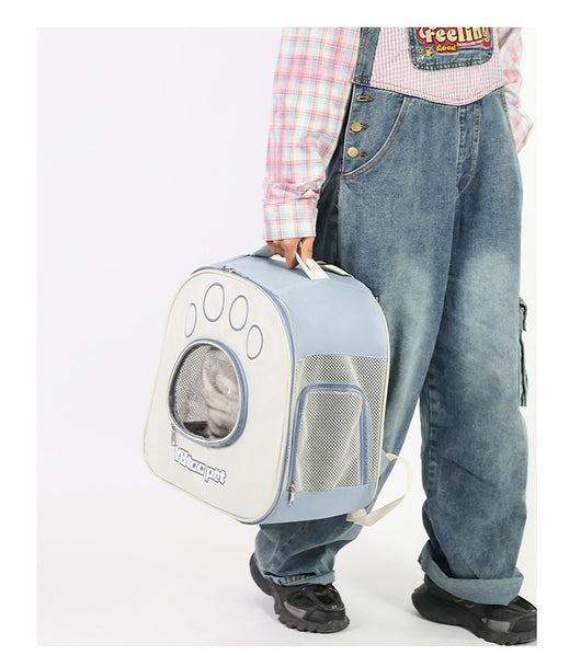 Mochila Transportadora Transparente para Mascotas con Doble Correa - Image 20
